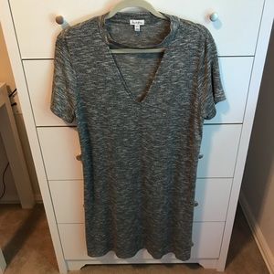 Love Fire Gray T-shirt dress, Size XL -EUC